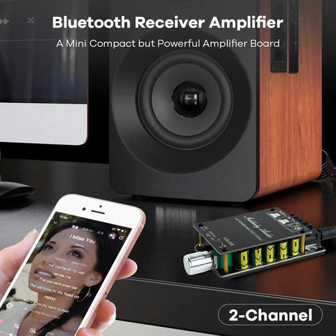 Bluetooth 5.0 Amplifier Board With TPA3116D2 Dual Channel 100W And 100W Output Mini Beefy HiFi Power Amp for home DIY speakers setup