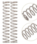 Grab These 10 Pack Stainless Steel Sprayer Compression Springs For Garden Pump Bottle Repair And Rebuild. Easy Swap Universal Replacement Ensures Quick Fixes And Smooth Operation Without Any Fuss Or Hassle For Your Diy Projects. two silver compression springs
