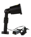 Side view of 14-Inch Batman Bat Signal Projector with CUL adapter, for indoor outdoor light with 16-foot extension cord and stand