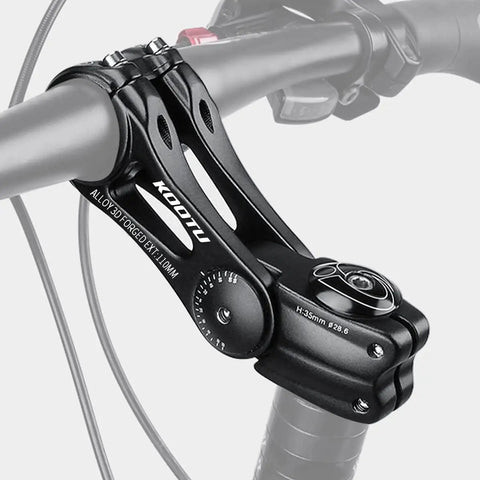 Adjustable Bike Stem 28.6mm 31.8mm Handlebar Extender With Plus Minus 85 Degree Angles For A Comfy Fast Ride Aluminum