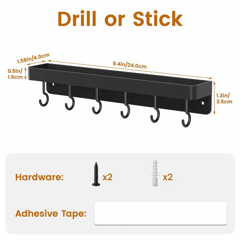 Dope Black Stainless Steel Key Holder With Shelf Wall Mount No Drill Self Adhesive Hooks Rack For Door Or Wall Repositionable