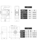 S Type Load Cell Sensor Rock Solid Build For Crane Scales and Overhead Tracks dimensions and specifications diagram with size details.