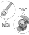 Heavy Duty Steel Sliding Door Track Roller With Quiet Gliding Wheels For Indoor Room Partitions And Office Decor near silent
