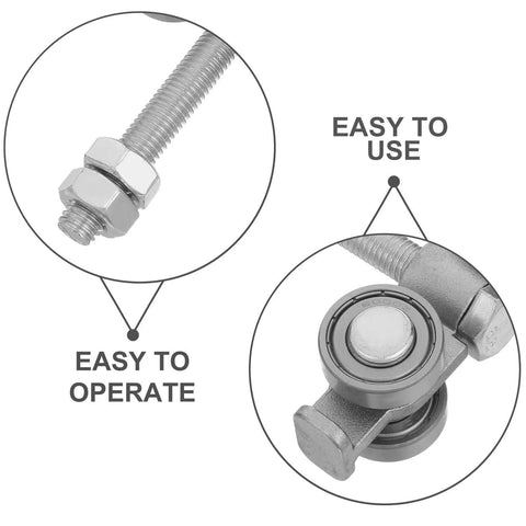 Heavy Duty Steel Sliding Door Track Roller With Quiet Gliding Wheels For Indoor Room Partitions And Office Decor near silent