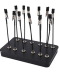 Solid Magnetic Helping Hands With 12 Clips For Soldering, PCB Work, And Model Painting on heavy duty steel base.
