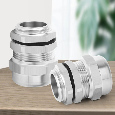 Set Of Four Nickel Plated Copper Waterproof Cable Glands NPT Half Inch Heavy Duty Adjustable 6 To 12 Mm Cable Gland Protectors
