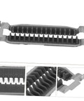 Automatic Tape Cutter Baffle Plate Replacement For Tape Dispensers Universal Compatibility Spare Part For Packaging And Shipping Tasks Easy Install Reduces Manual Adjustments And Downtime Craft And Shipping Tape Ready black plastic baffle plate, close-up