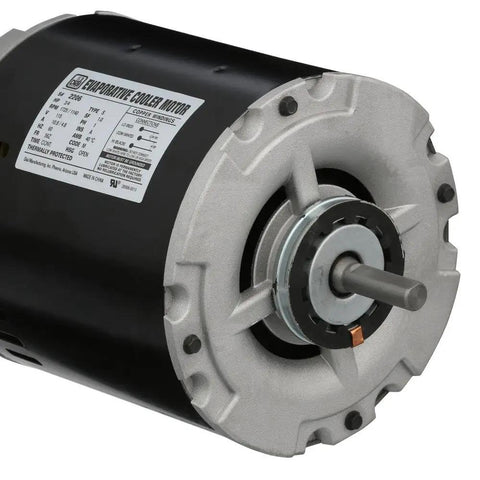 3/4 Hp 115V Two Speed Evaporative Cooler Motor Replacement For Swamp Coolers Heavy Duty Black Motor With Quiet Operation Durable Build