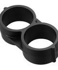 20 Pack End Closure Caps For One Half Inch Drip Irrigation Tubing 17mm Stop End Plugs Fittings Kit, black plastic, front view