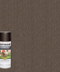 Badass Hammered Spray Paint In Sleek Dark Bronze can against a textured dark bronze background for durable DIY projects.