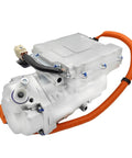 Heavy Duty Electric AC Compressor Direct Swap For Byd Qin Ev Replaces Oe Ha2em8103020 Factory Oil, silver aluminum body with wiring.