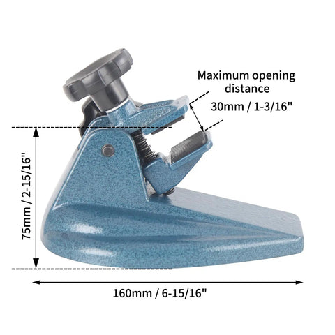 Professional Micrometer Stand for Micrometers Up To 4 Inches With Adjustable Precision Holder Non Slip Clamping Pads Detail