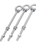 Heavy Duty Swivel Long Lifting Eye Bolt For Hoisting And Rigging Weatherproof And Rust Resistant Built To Handle Big Load Capacity Outdoor Ready Easy Install Ideal For Industrial Marine And DIY Rigging Tasks, M8x90 stainless steel bolts