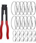 Go-To CV Joint Axle Boot Clamp Pliers Tool With 24 Crimp Bands Ear Type Extension, Universal Car Band Tool Kit for Cars and ATVs