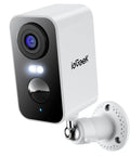 No Wires Battery Powered Wireless Outdoor Security Camera With 2K 3MP HD Video Built In Spotlight And Siren 2 Way Audio Color Night Vision