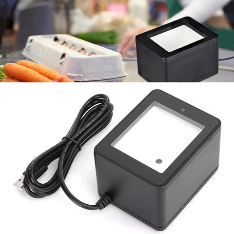 Versatile Desktop Barcode Scanner 9800 With CMOS Imaging For Fast Decoding Of Barcodes And QR Codes in a retail setting