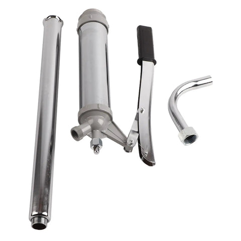 Jiawu Hand Operate Lever Drum Pump For Oil Transfer With Self Adjusting Nozzle Heavy Duty Manual Fluid Dispenser Versatile Suction Tube Fast Efficient Pumping Solution Gadget