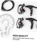 Badass Adjustable Disc Brake Kit For Mountain Bikes Featuring Rear Mechanical Alloy Caliper, semi metallic pads and steel cables.