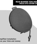 Jeep Cherokee Rear Bumper Tow Hook Cover Cap For 2014 2015 2016 2017 2018 L4 2.4L Gas And 3.2L V6 Gas Direct Fit Beefy Durable ABS