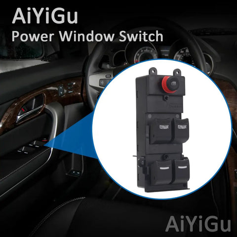Acura MDX Front Left Driver Side Master Window Switch Power Control Button Direct Fit Plug And Play Replacement 2007-2013