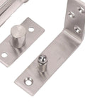 Concealed Door Pivot Hinge Stainless Steel Heavy Duty Brushed Finish 180 Degree Rotation 300 Lbs Load Capacity For Wooden Doors