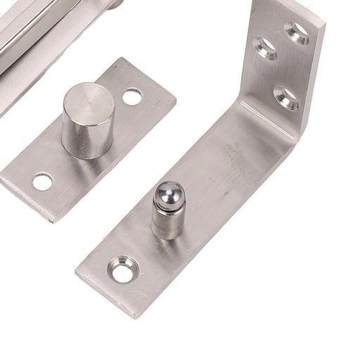 Concealed Door Pivot Hinge Stainless Steel Heavy Duty Brushed Finish 180 Degree Rotation 300 Lbs Load Capacity For Wooden Doors