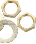 Quartz Clock Mechanism Parts Kit With Nuts And Washers, 20 Sets For DIY Clock Repair, brass nuts and washers