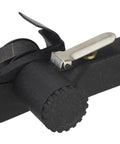 Close-up view of High Speed Pneumatic Belt Sander - 10 x 330mm Air Powered Roller Polisher features lever and control knob.