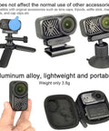 Aluminum Heatsink For DJI Osmo Nano Camera Cooler With Thermal Pad And Groove Fin Design Microphone And Indicator Light Holes Reserved installed on camera