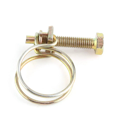 Heavy Duty Adjustable Pipe Clamps 10 Piece Set Zinc Plated Steel Tube Hose Clamp Fasteners Featuring Slick Quick Turn Adjustment With Killer Double Wire Grip For Plumbing Runs