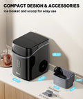Nugget Ice Maker Countertop For Home, Office And Kitchen With Soft Chewable Ice, Delivers 33 Lbs Per Day, Auto Clean, Portable.