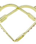 Women's Equestrian Spurs With Straps Set Prince Of Wales Bumper Spurs Zinc Alloy Chrome Plated Rhinestone Detailing Gold Tone