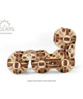 Flexi Cubus Mechanical Wooden 3D Puzzle Cube Of Eight Jointed Spheres With Flexible Connectors For Rolling Motion Awesome Geometric Construction Kit For STEM Play Mind Blowing Brain Teaser, assembled wooden model