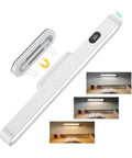 Dope Wireless LED Under Cabinet Light Bar With Magnetic Mount Dimmable 350LM 20 LEDs showing 3 color modes and magnetic base