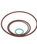 No Sweat Heavy Duty Vacuum Brake Pump Seal Rebuild Kit with fluororubber O rings, brown and green sizes for Audi VW.