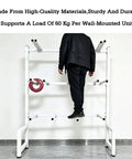 Heavy Duty Lean Pipe Material Cart Hella Tough Frame With Iron Wire Hanging Rack For Coil Storage No Nonsense Workspace Organizer with 60 kg support.