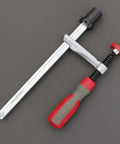 Beefy Woodworking Table Clamp For Workbenches, Steel Bench Dog Hold Down Clamp With Ratchet, Adjustable PP Handle, Compact Design