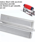 Three Piece Concrete Tools Kit With Stainless Steel Finishing Trowel 11 By 4 Inch Edger 6 By 3 Inch Groover 6 By 3 Inch focus on edger