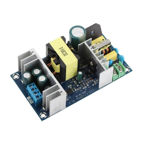 Beefy 180W Industrial Switching Power Supply Module From AC To DC 36V 5A Output, Wide 100-240V Input, Rugged Heavy Duty Power Board With Safe, Reliable Performance And Multiple Protections. Compact PCB with heatsinks and screw terminals