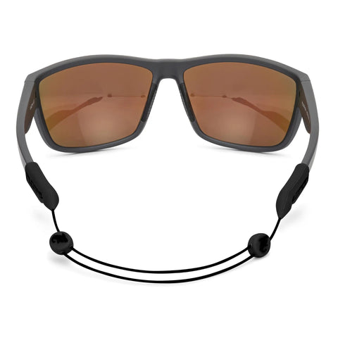 Adjustable No Tail Eyewear Retainer Cable Strap for Sunglasses and Glasses, tactical black, secure fit for any activity.