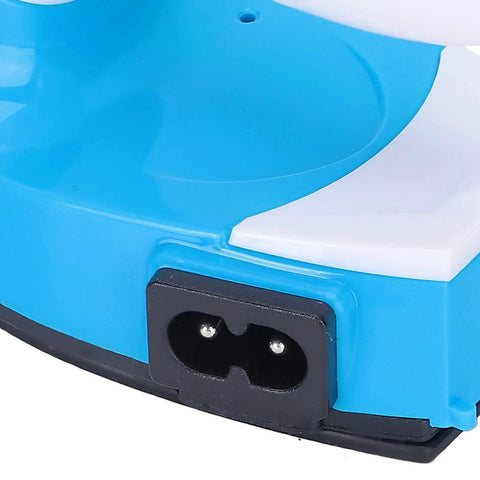 Zoomed view of Fabater Mini Heat Press Machine power input, showcasing its ceramic design for DIY craft projects.