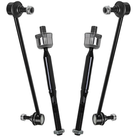 All In One Front End Replacement Kit For 2014 2018 Mazda 3 Sport Featuring Front Wheel Bearings Hubs Tie Rods Lower Ball Joints And Sway Bar End Links 10 Piece Set sway bar links and tie rods