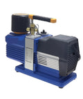 Heavy Duty Two Stage Vacuum Pump With Automatic Refill Kit, 15 Cfm 3/4 Hp double vane side view showing design and features.