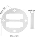 Head Gasket Kit With Reed Valves Replacement For Central Pneumatic Air Compressors, aluminum gasket dimensions shown
