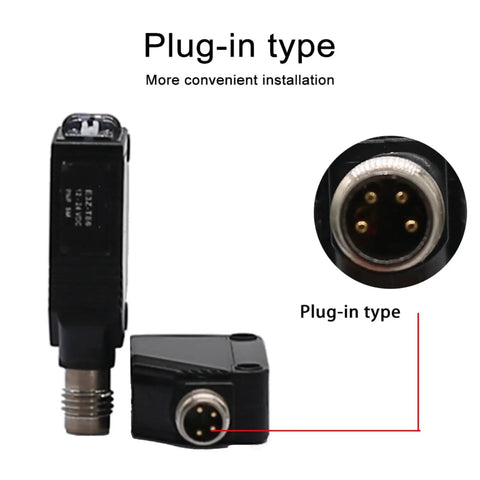 Versatile Photoelectric Proximity Sensor Kit With Through Beam Diffuse And Retro Reflective Modes Mirror Surface Sensing 5 Meter