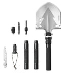 11 In 1 Camping Shovel Folding Multitool Kit Portable Stainless Steel Survival Shovel for Off Roading Camping Hiking with accessories