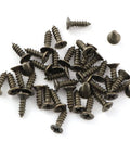 Green bronze finish mounting screws for 4 Pack Metal Wooden Box Hinges With 90 Degree Spring Action Angle Support DIY Furniture Hardware