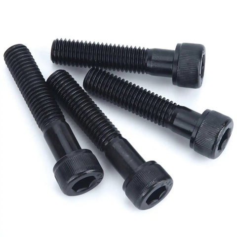 12.9 Grade M2.5 X 25mm Hex Socket Head Cap Screws Black Oxide Alloy Steel Metric Machine Bolts set of four in detail