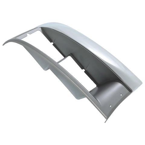 Right Headlight Bezel Replacement for 2004-2009 GMC Topkick C4500 C5500 and Chevy Kodiak C4500 C5500 Passenger Side Silvery Black Headlamp Trim ABS Plastic Fit for 15036038, showing a detailed angled view.