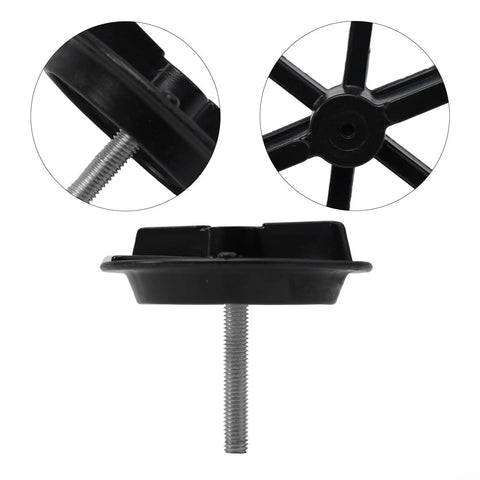 Close-up of Spare Tire Hold Down Clamp Screw Bolt Retainer Clip 62850-28510 for Hyundai Kia 2001-2013, showcasing threaded bolt and clip.